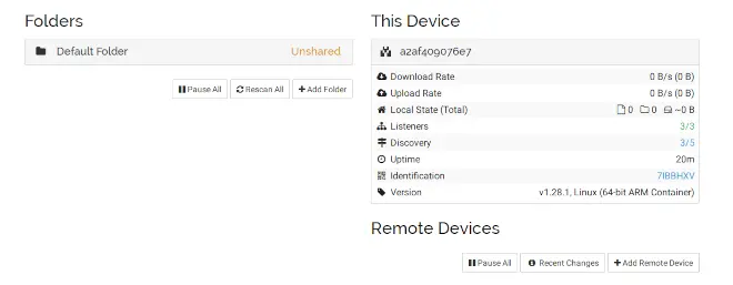 Syncthing Home Page Finale